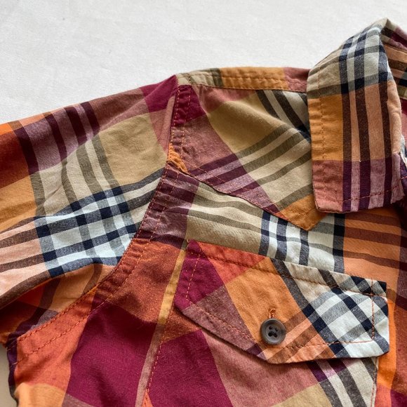 Smith's American Paid Button Up Shirt size 7 - Picture 3 of 6